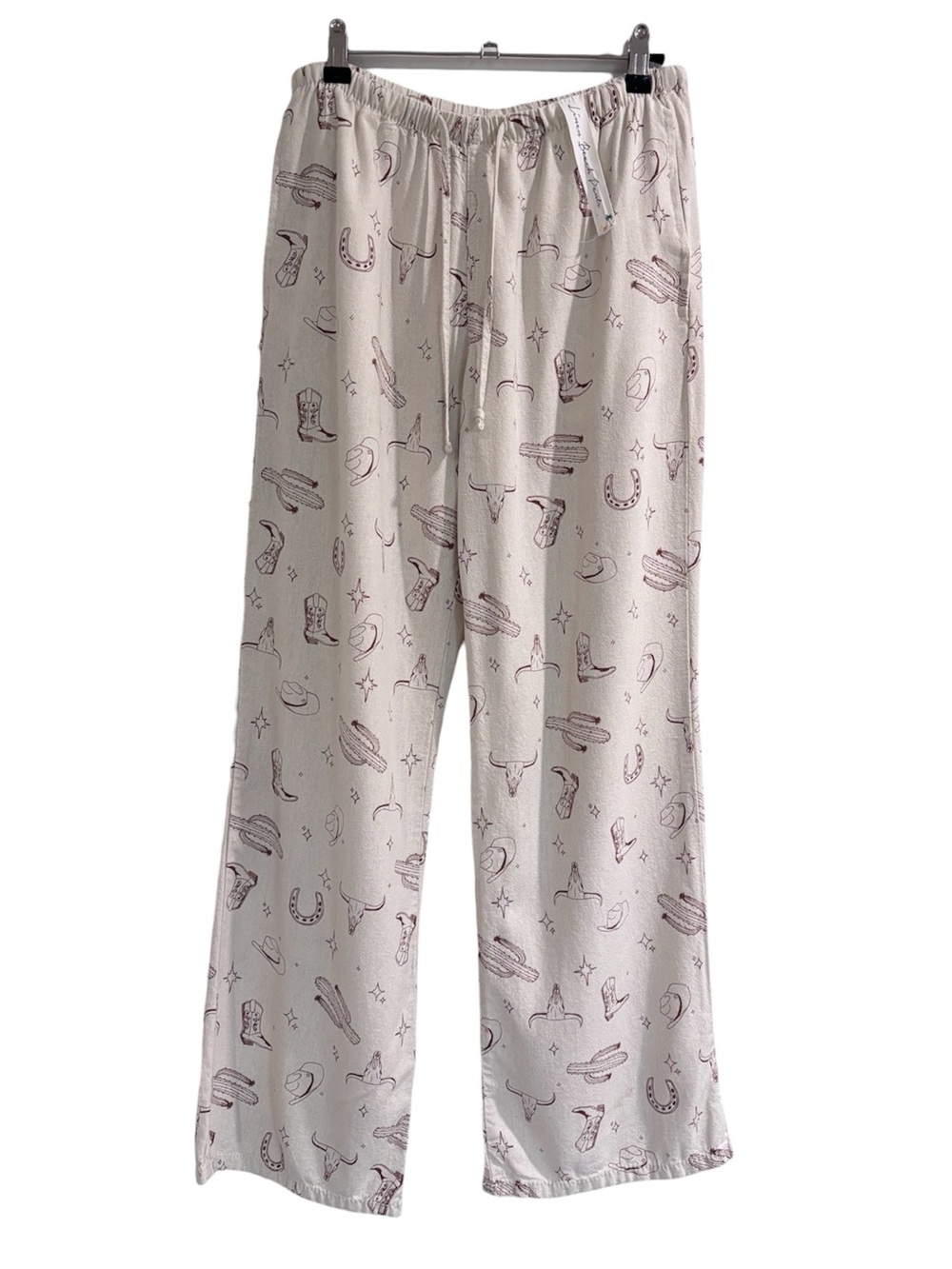 Cali1850 Western Cowboy Cowgirl Straight Linen Beach Pants Women’s Size Small